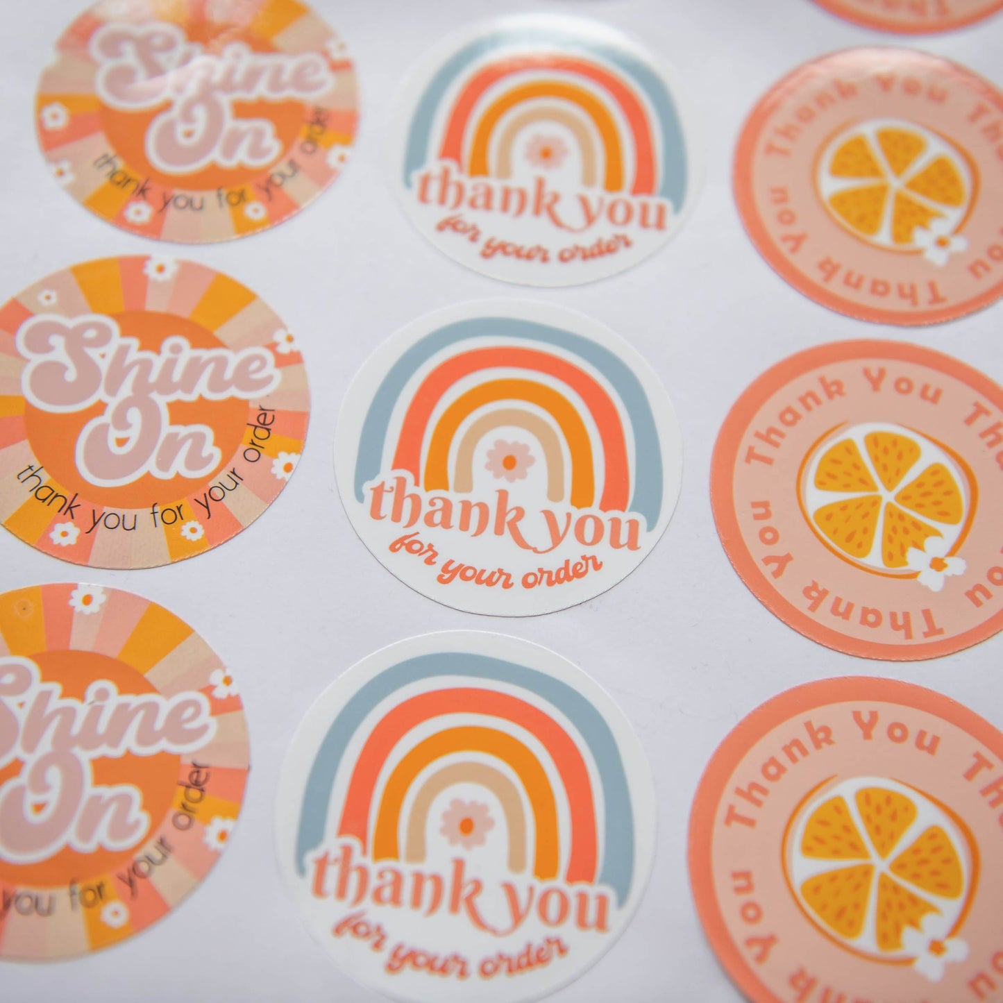 store packaging supplies thank you stickers