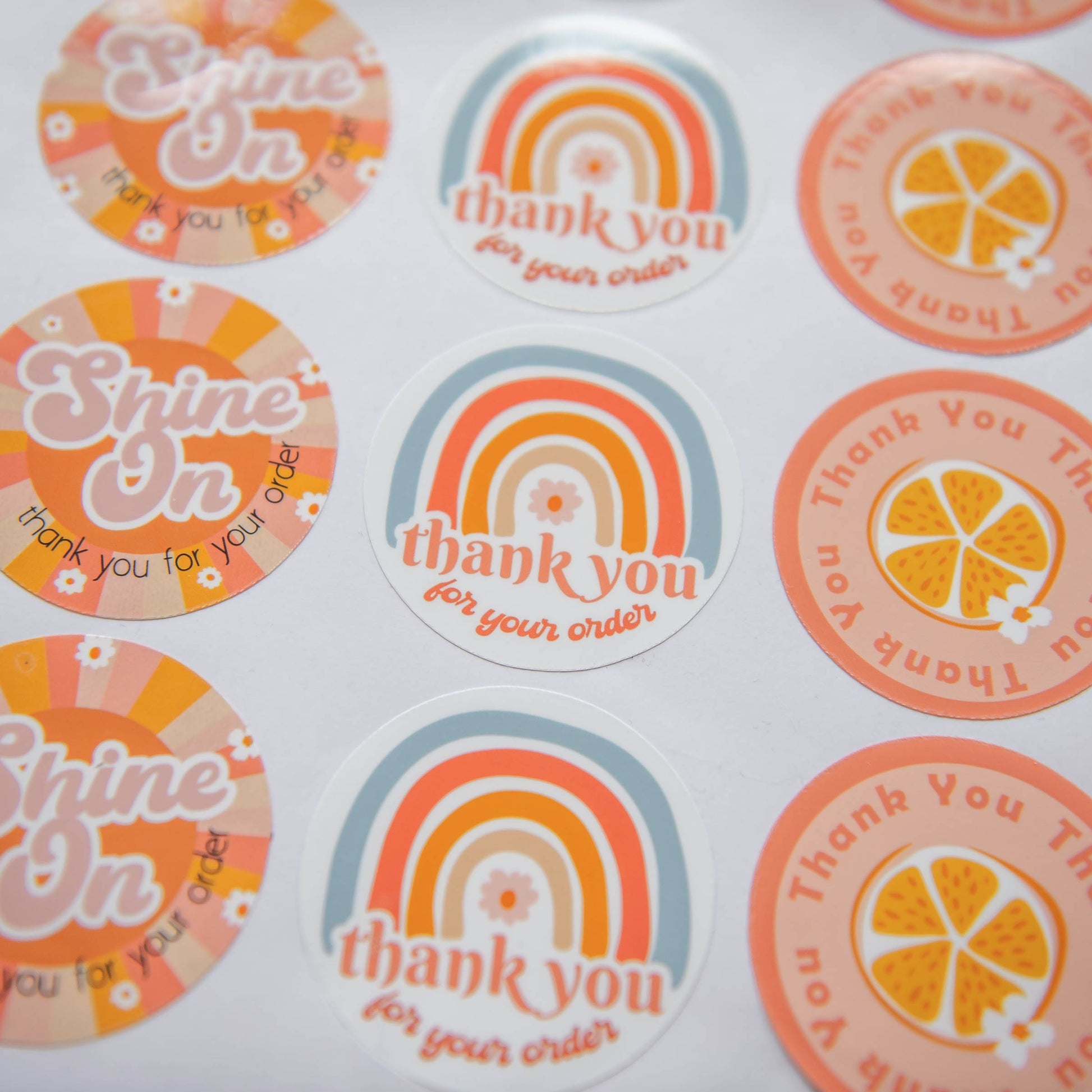 store packaging supplies thank you stickers