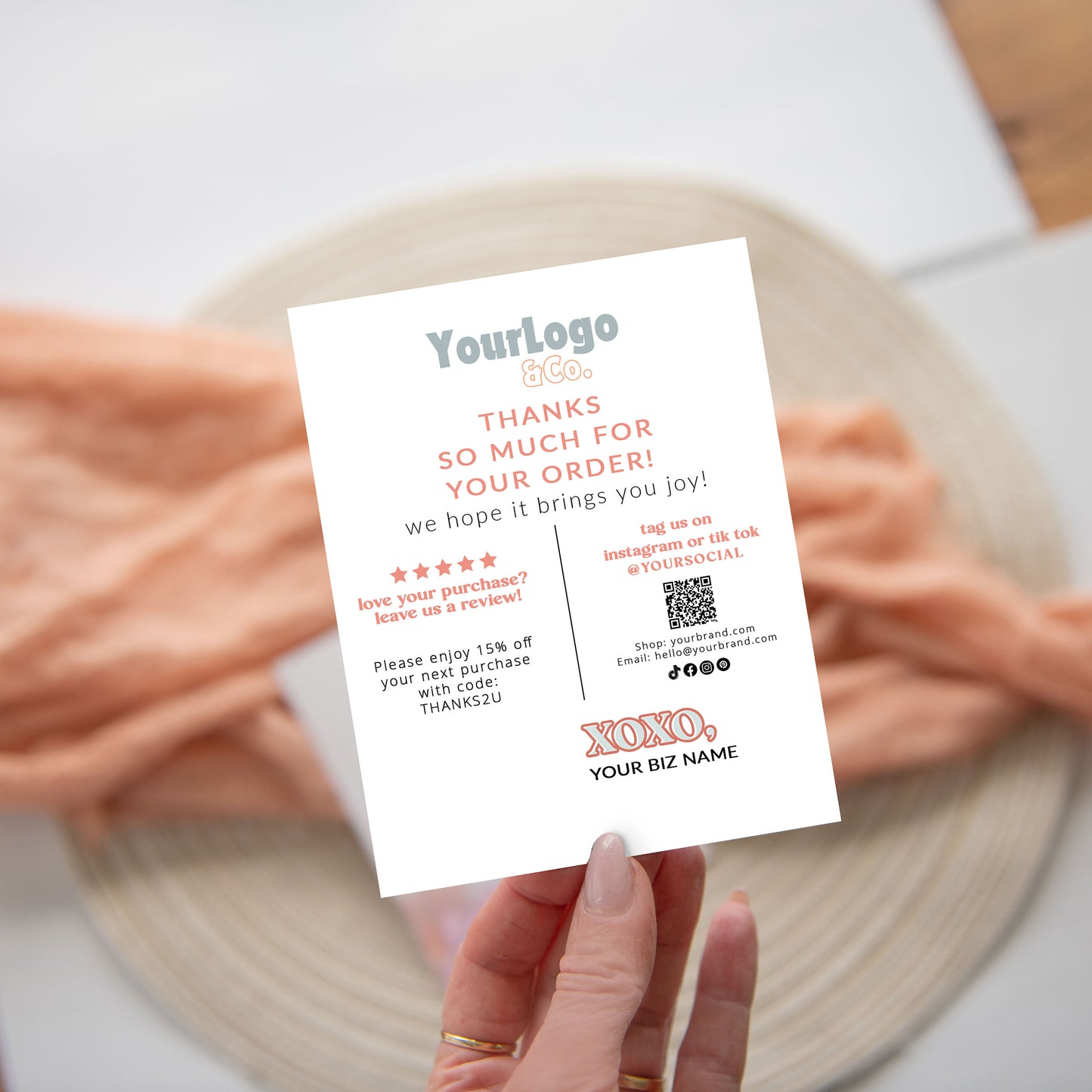 Business Thank You Cards | Boho